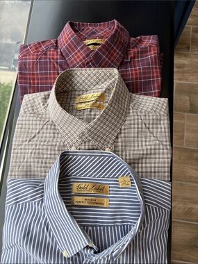 Gold Label Men's Dress Shirts Long Sleeve